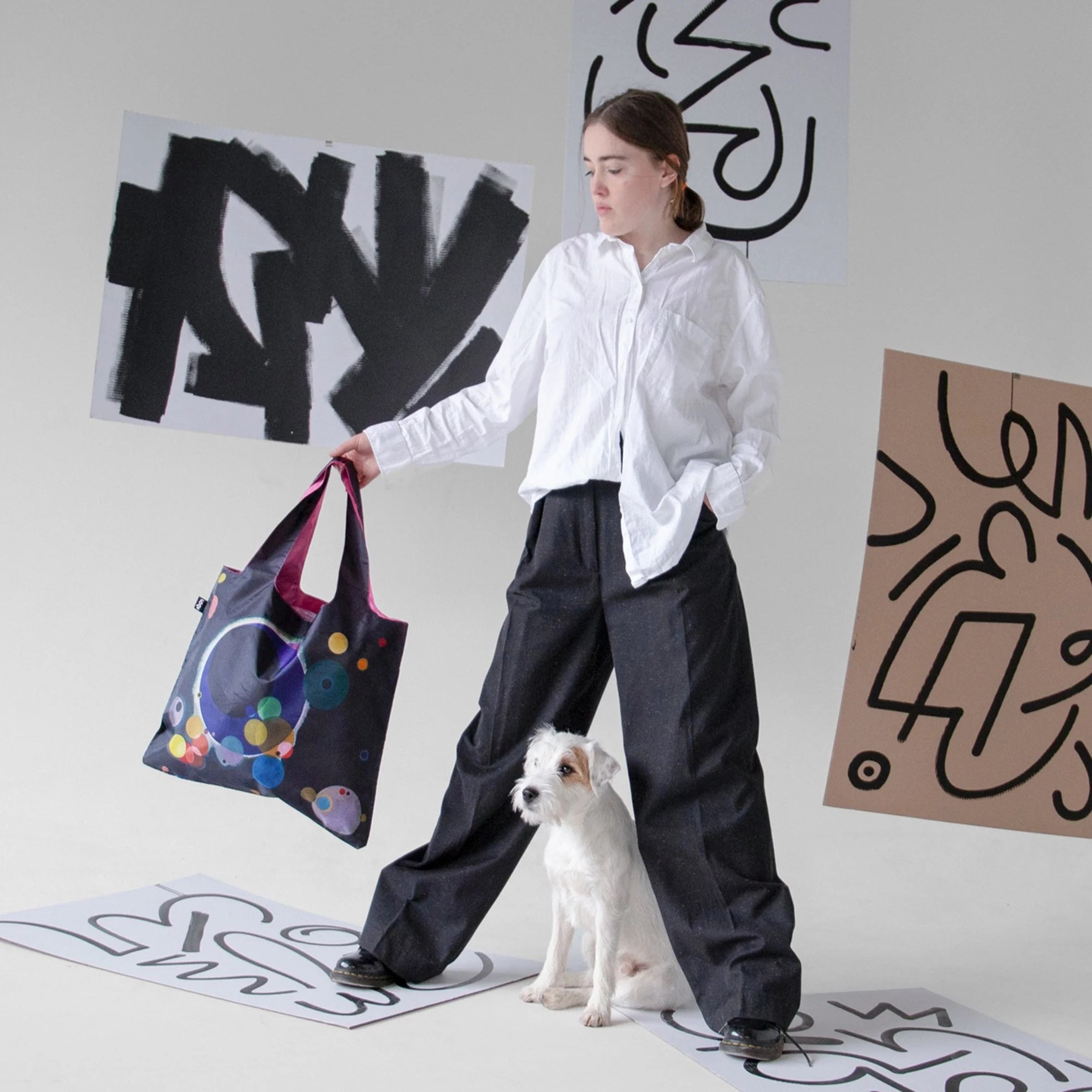 LOQI skládací taška - Museum - Several Circles - WASSILY KANDINSKY_1