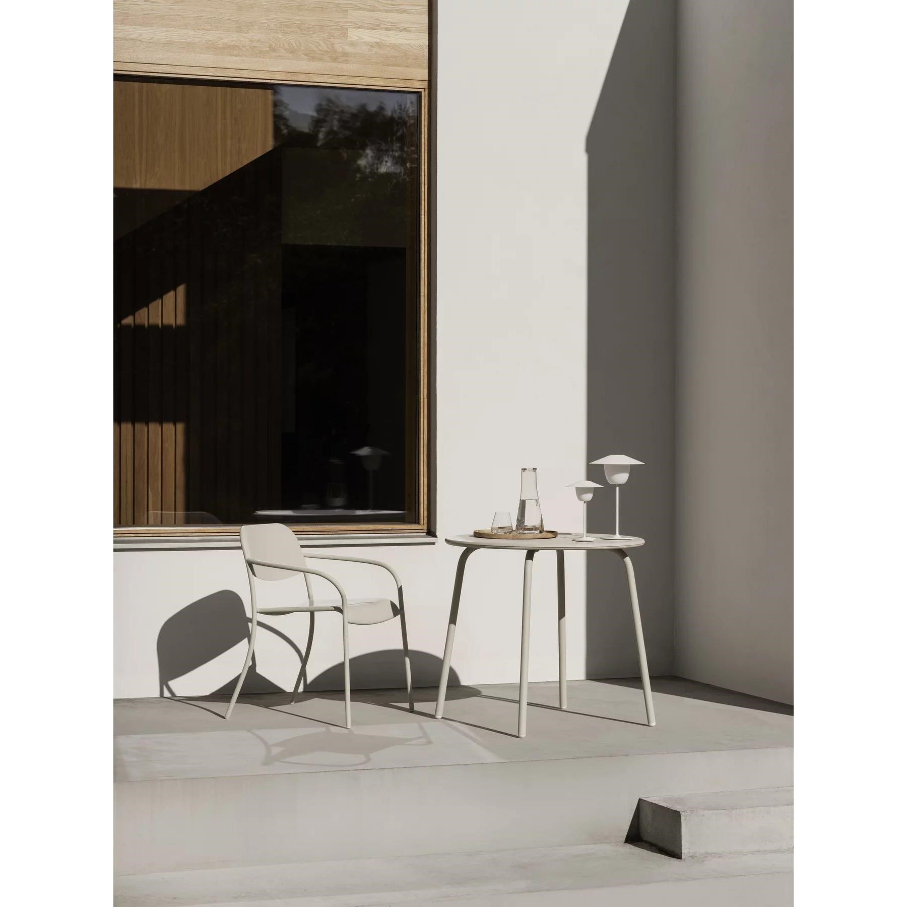 Zahradní židle s područkami YUA světle šedá 1_3