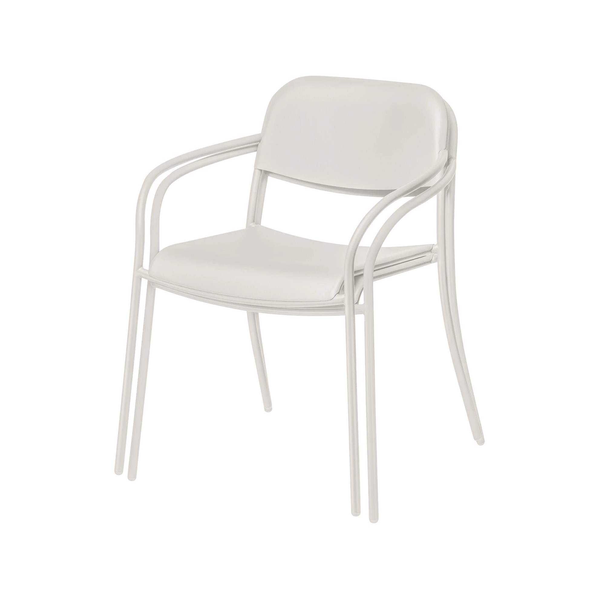 Zahradní židle s područkami YUA světle šedá 1_4