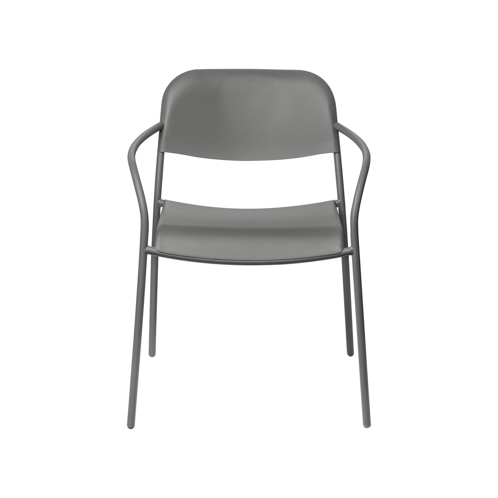 Zahradní židle s područkami YUA tmavě šedé_1