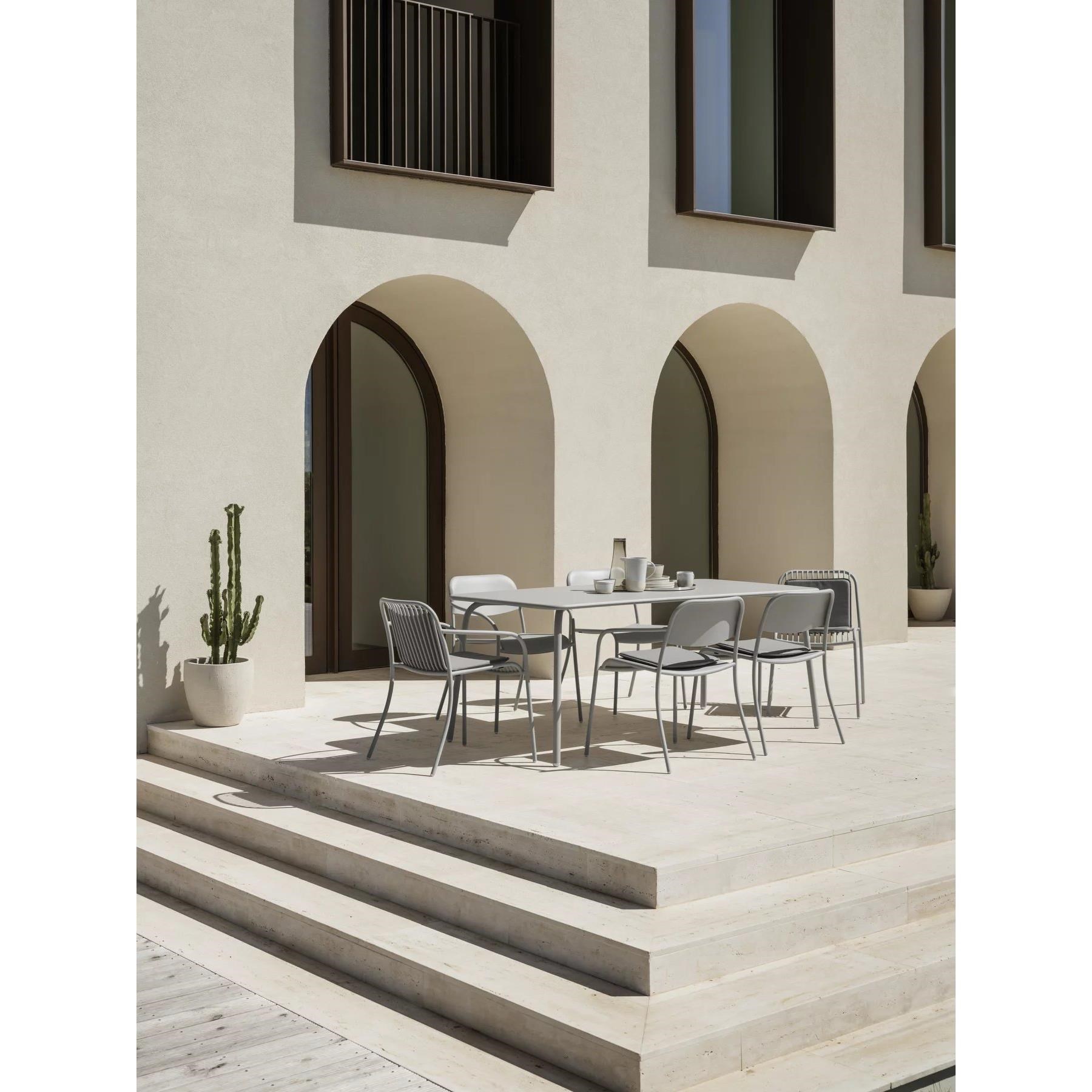 Zahradní židle YUA světle šedá 2_2