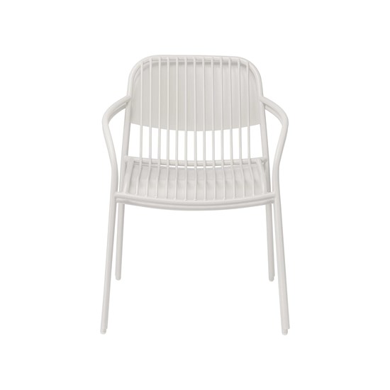 Zahradní židle s područkami YUA světle šedá 2_11