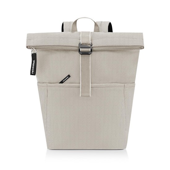 Batoh Rolltop Backpack herringbone sand_3