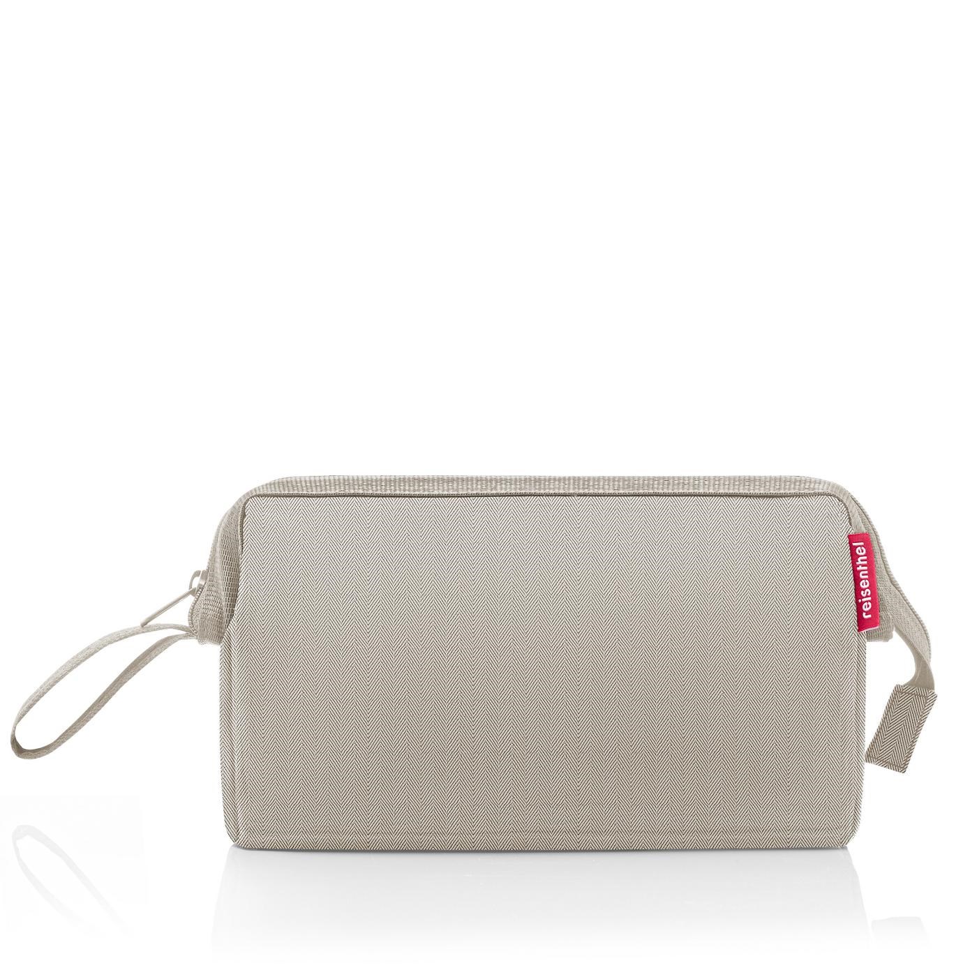 Kosmetická taška Travelcosmetic herringbone sand_1