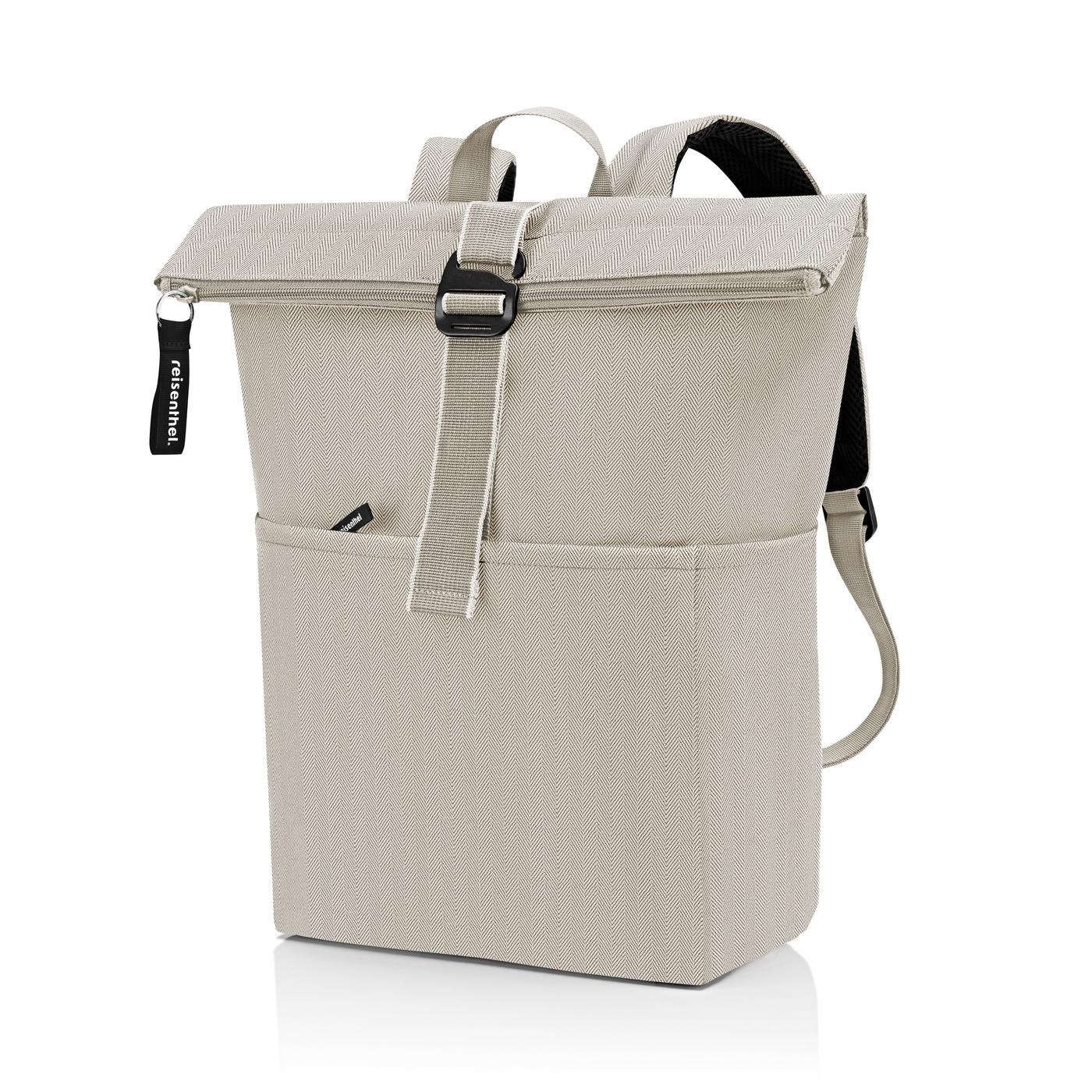 Batoh Rolltop Backpack herringbone sand_1