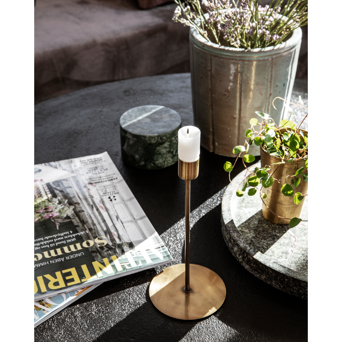 Svícen House Doctor ANIT V.20cm mosazný_1