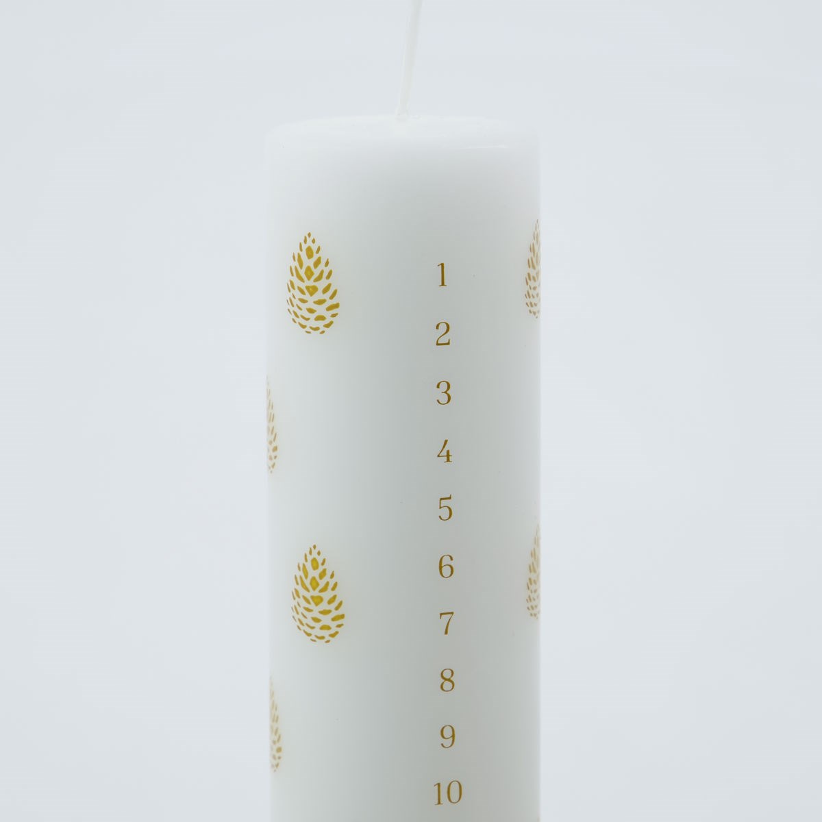 Adventní svíčka/kalendář V.25cm bílá_0