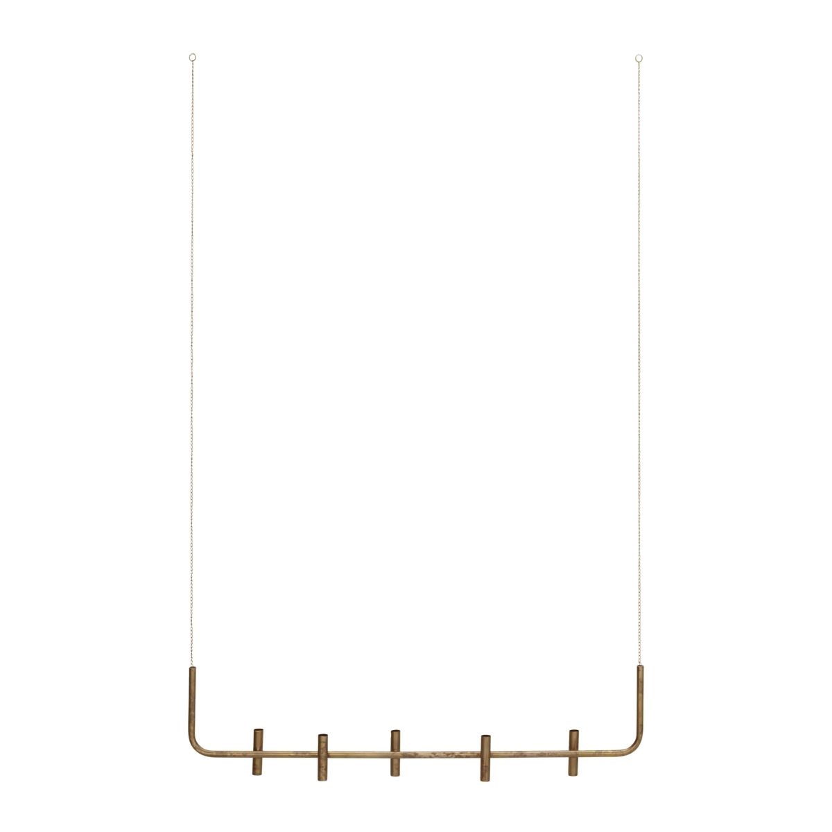 Závěsný svícen pro LED svíčky D.102cm mosazný_3