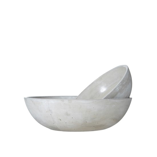 Betonové dekorační mísy SIRI P.27/18 cm SET/2ks šedé_0