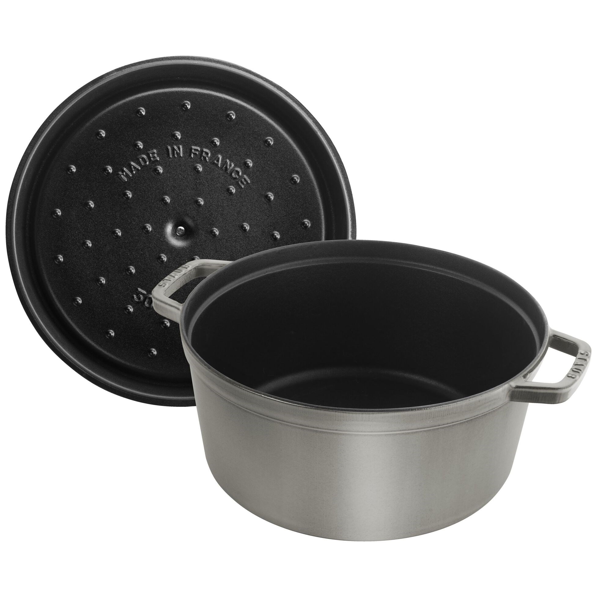 Hrnec STAUB  kulatý 30 cm šedý 8,35l_3