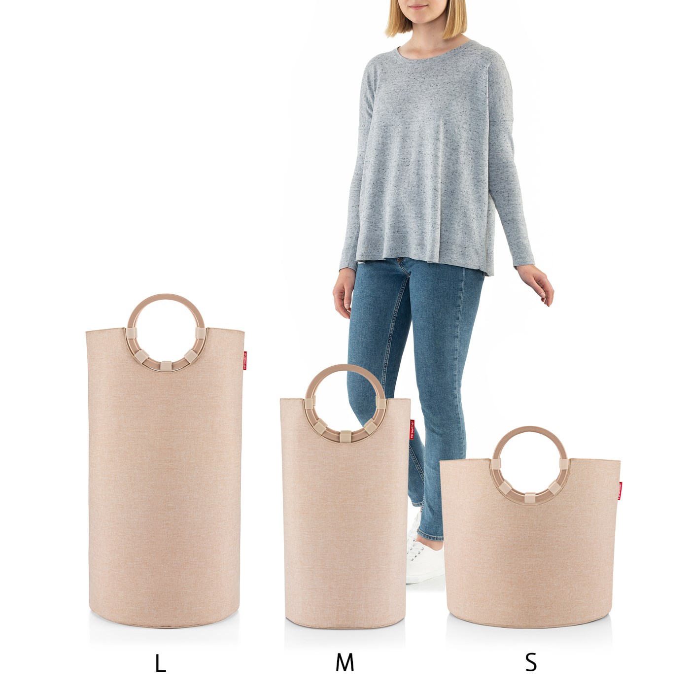 Taška/koš na prádlo Loophome L Frame Twist coffee_2