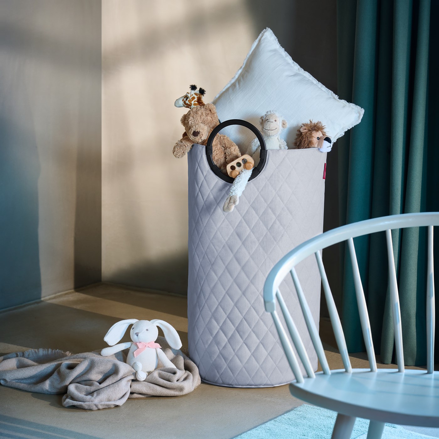 Taška/koš na prádlo Loophome L Frame Rhombus light grey_0