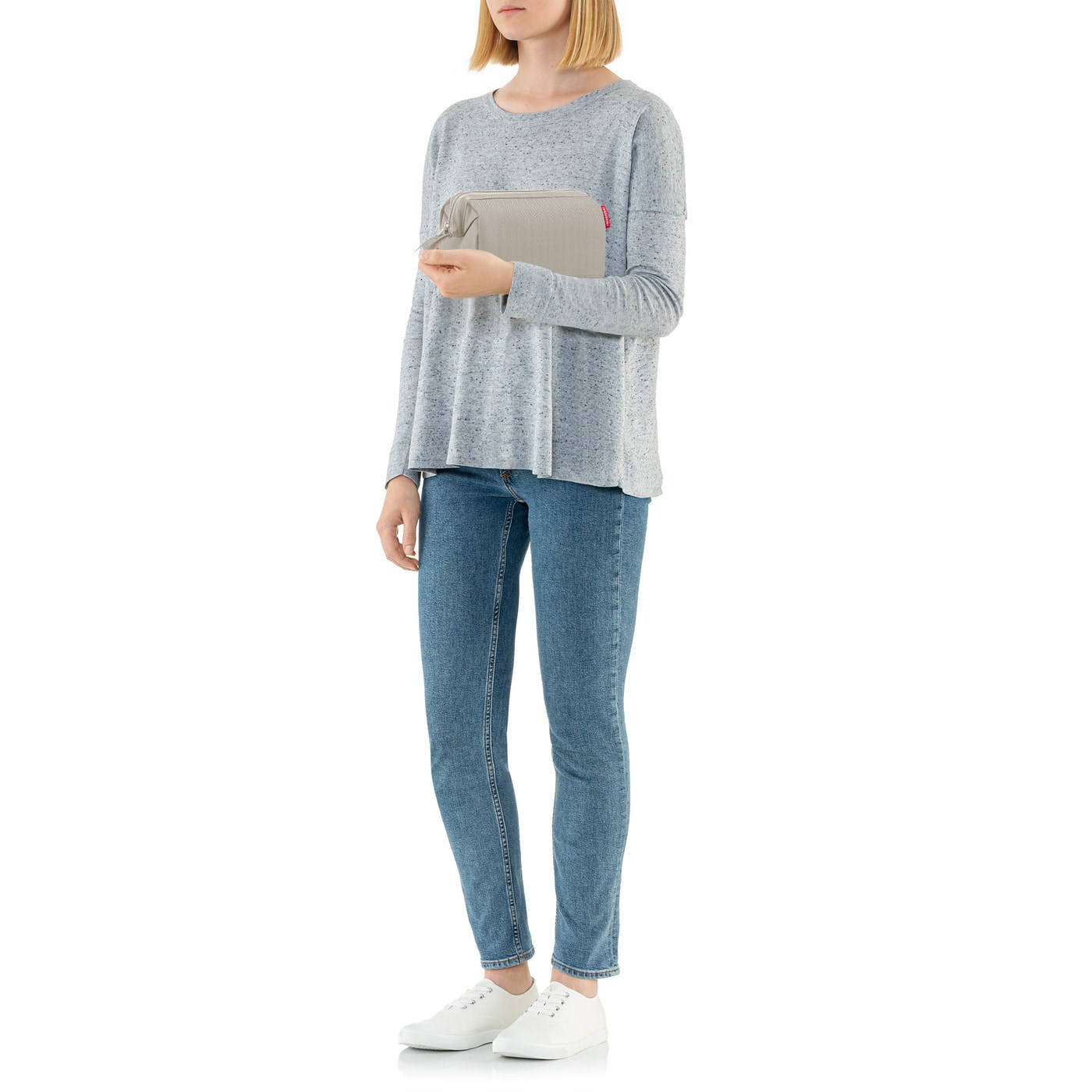 Kosmetická taška Travelcosmetic herringbone sand_2