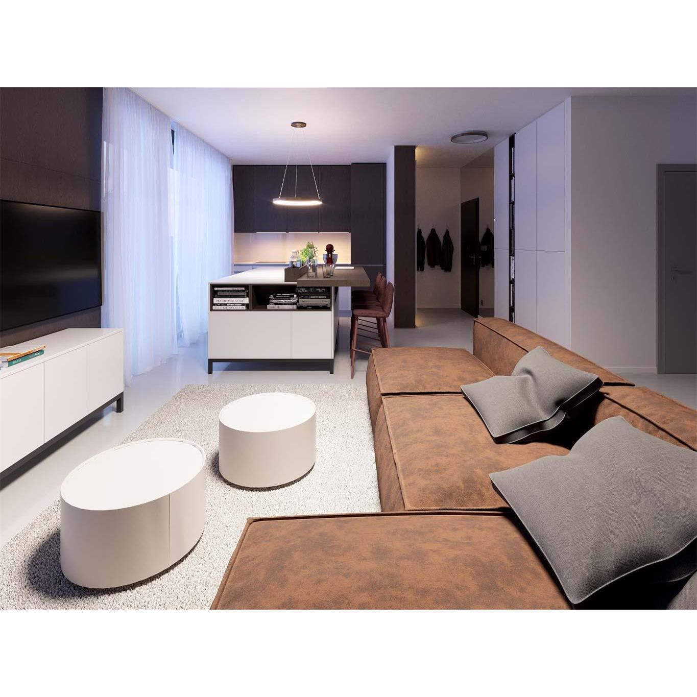 Závěsné vnitřní stropní svítidlo BELLA SLIM P.58 cm kávové_1