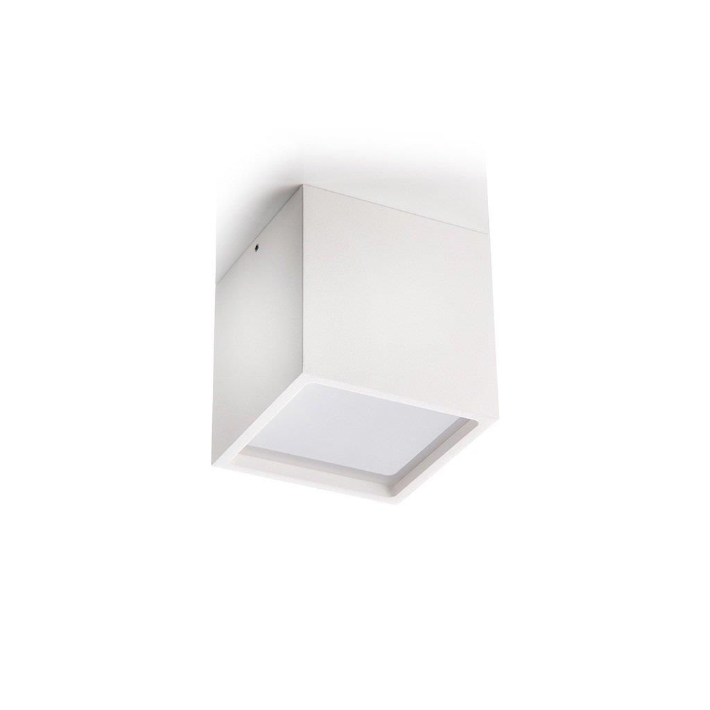 Venkovní stropní svítidlo CUBE bílé_1