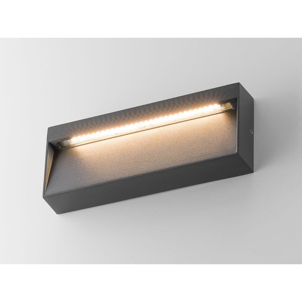 Venkovní obdélníkové nástěnné svítidlo STEP ON-QL 20x8 cm antracitové_2