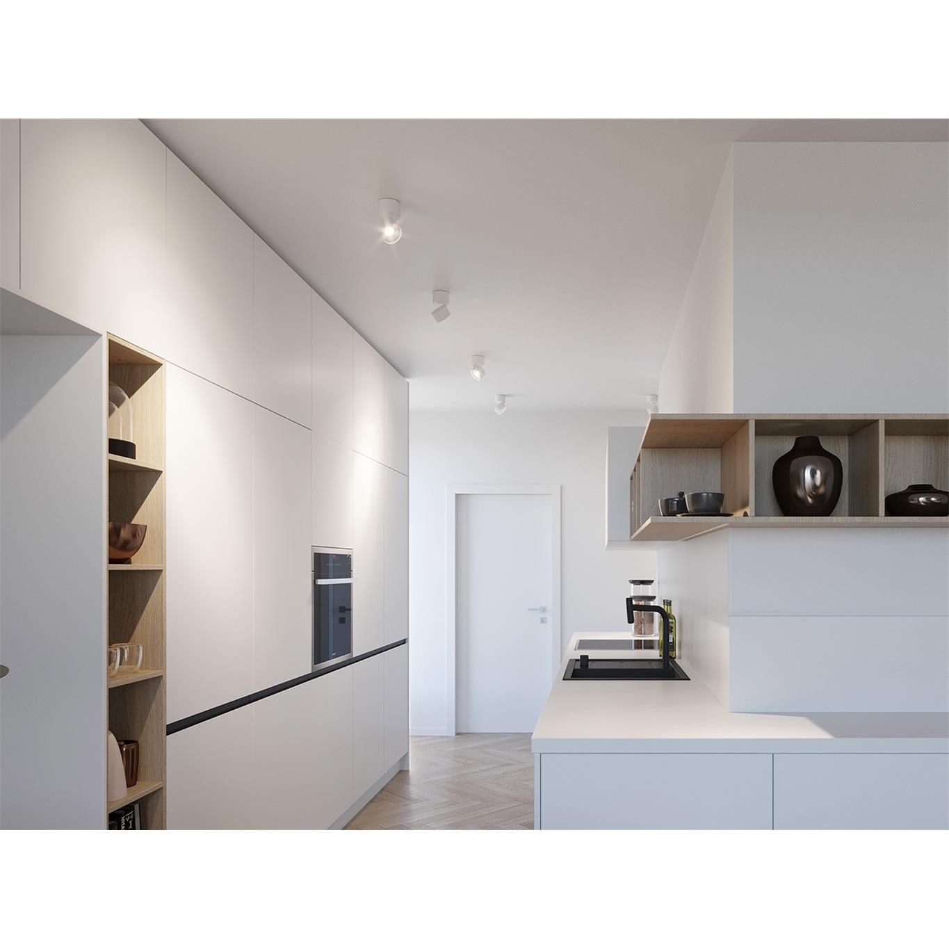 Vnitřní naklápěcí svítidlo KLIP ON P.7,7 cm bílé_1