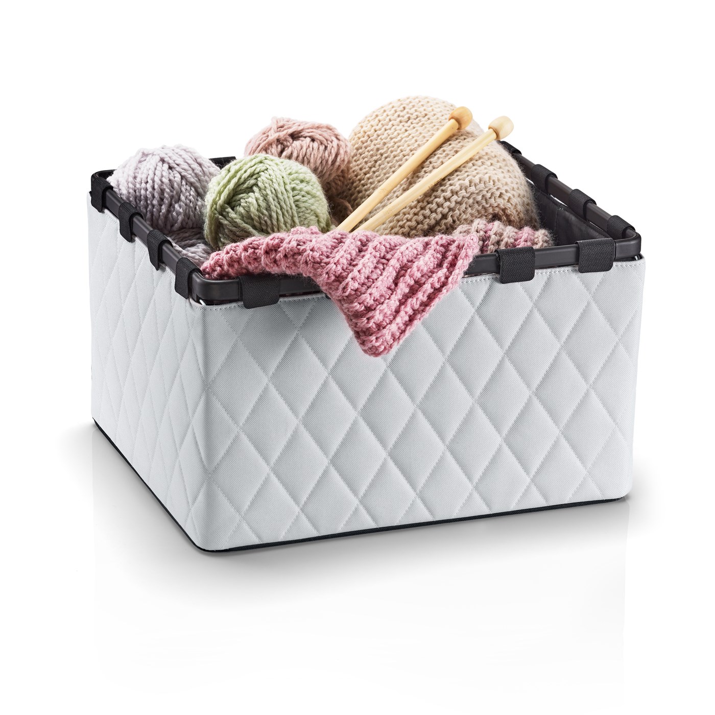 Úložný/skládací box Framebox L frame rhombus light grey_0