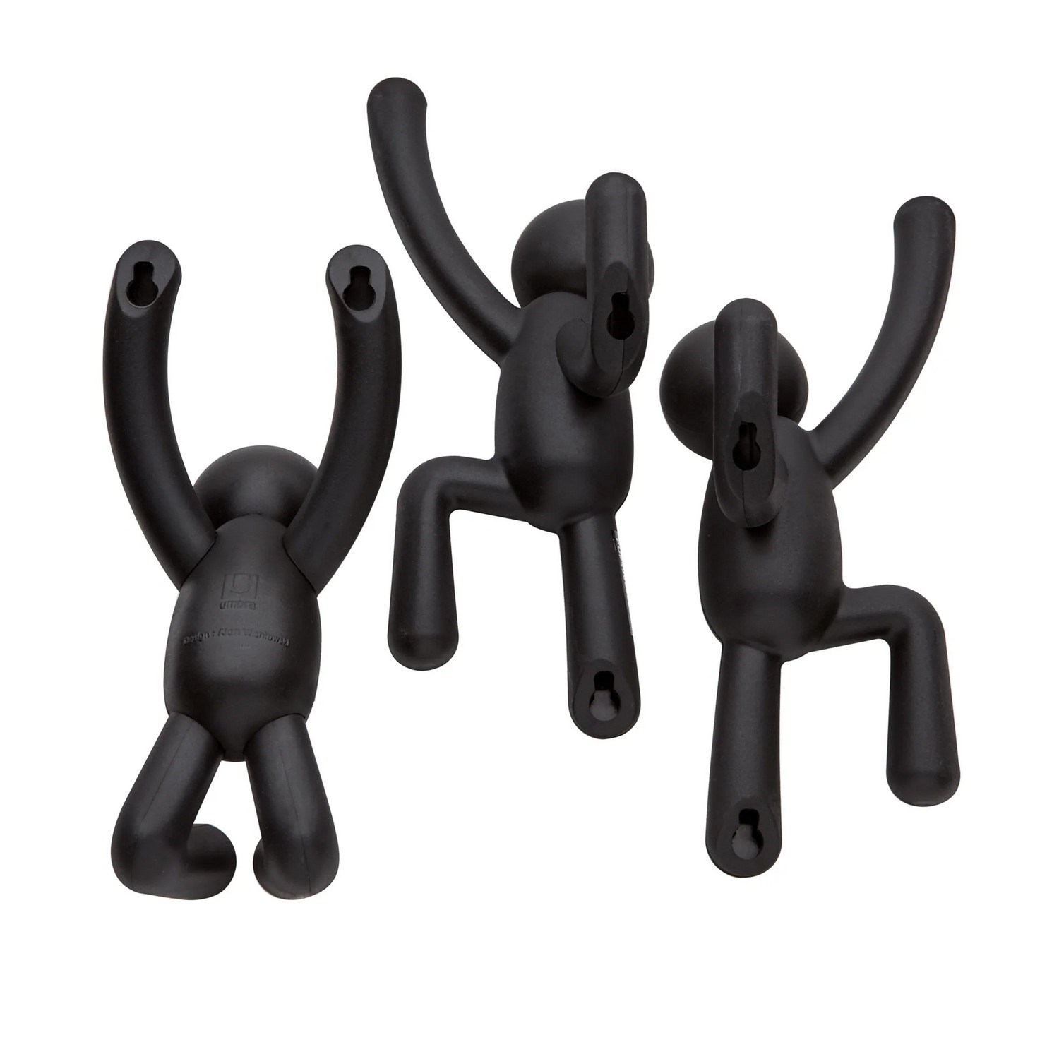 Háček BUDDY SET/3ks černý_3