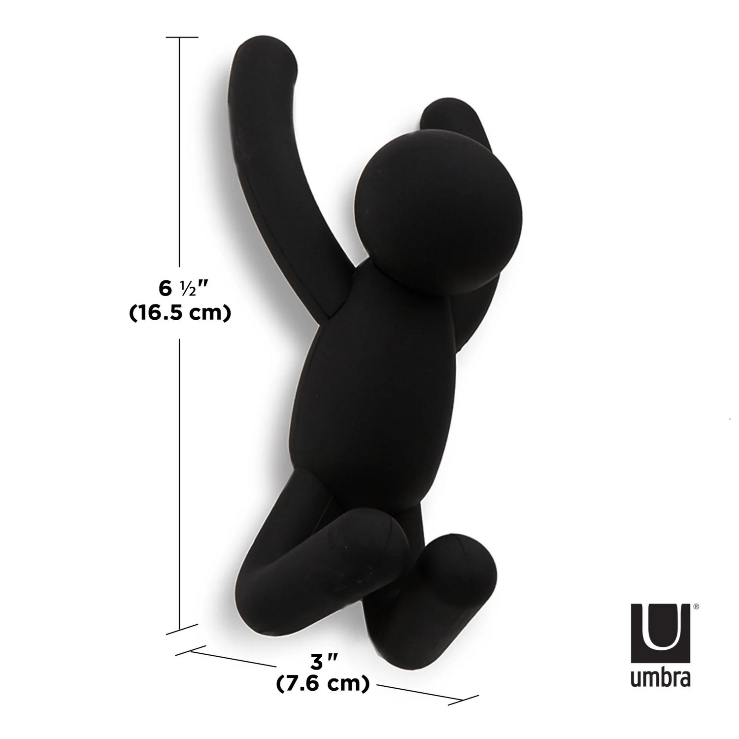 Háček BUDDY SET/3ks černý_5