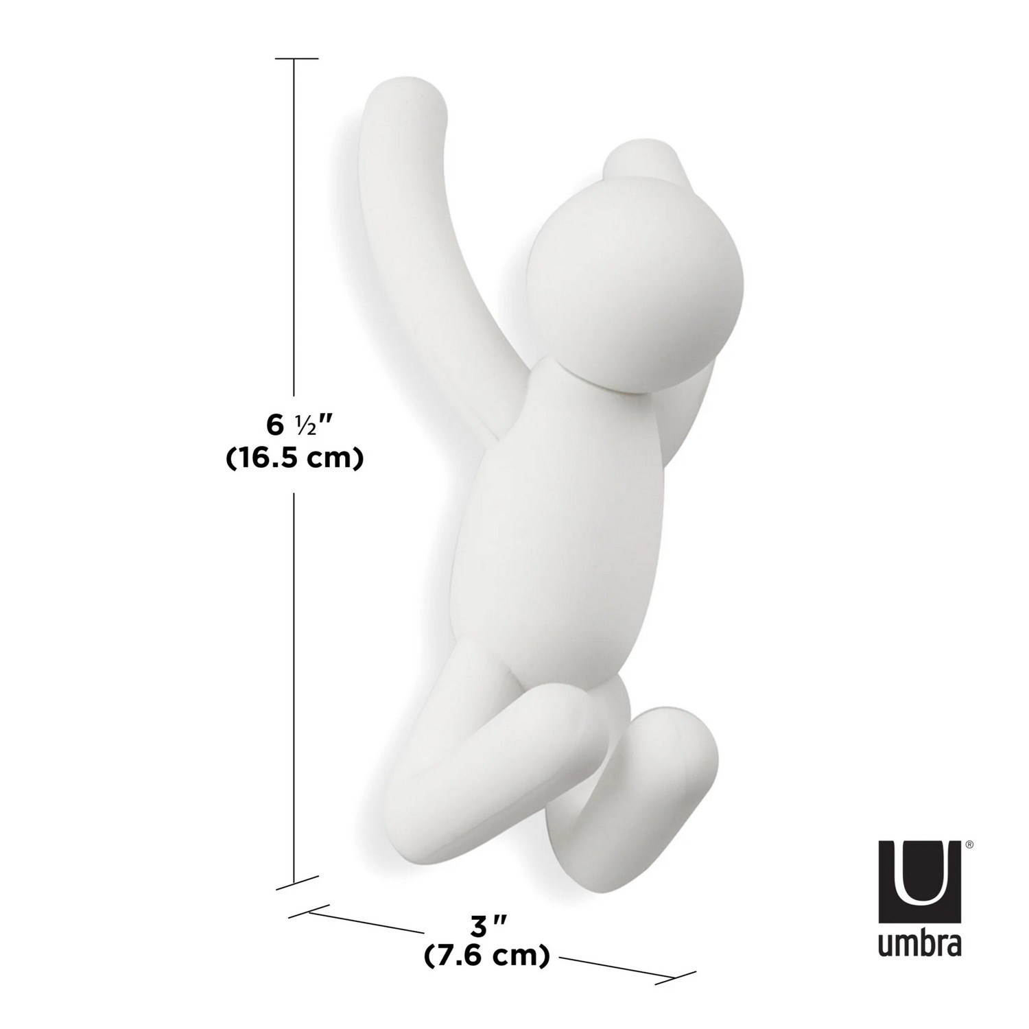 Háček BUDDY SET/3ks bílý_3