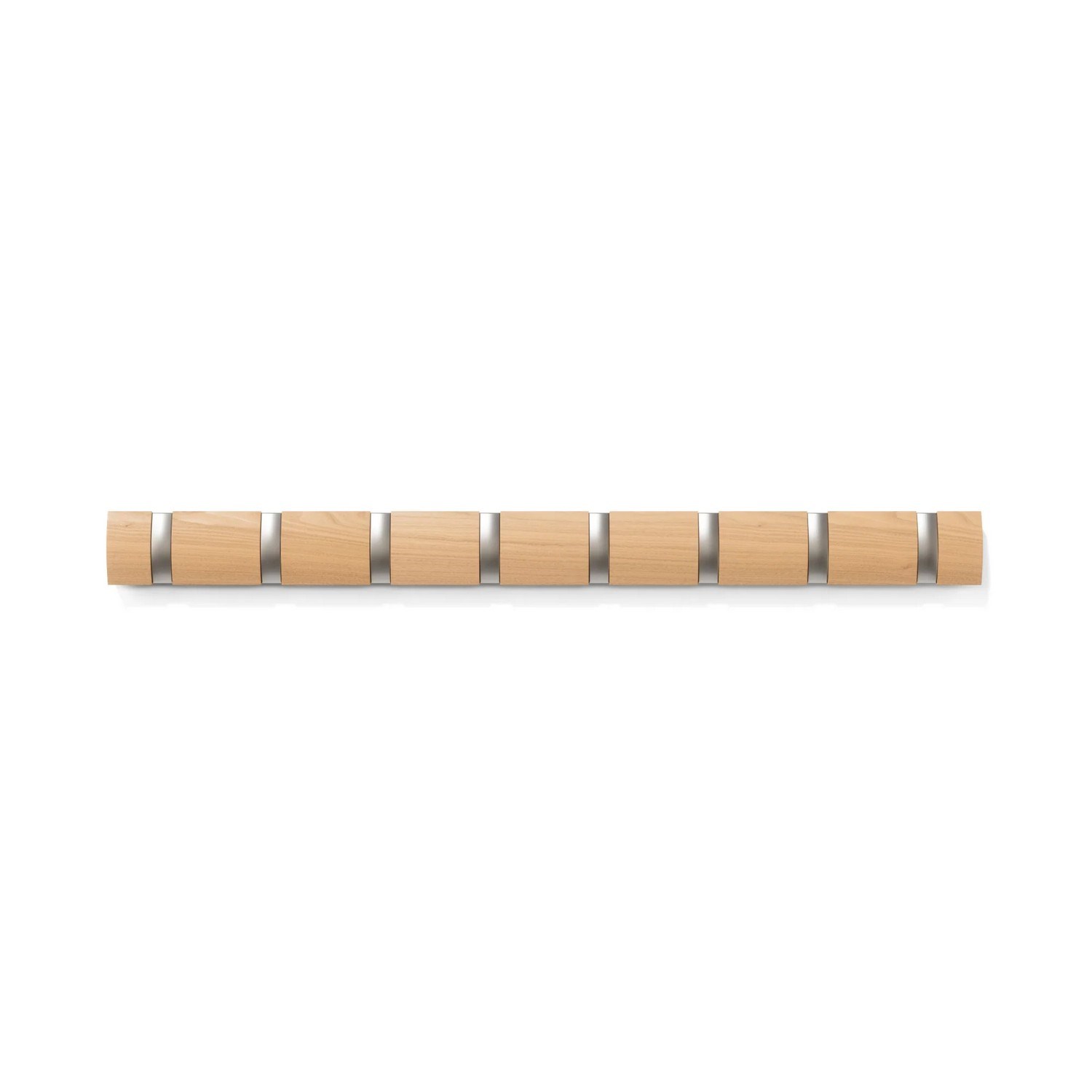Věšák na zeď FLIP 8 háčků přírodní_3