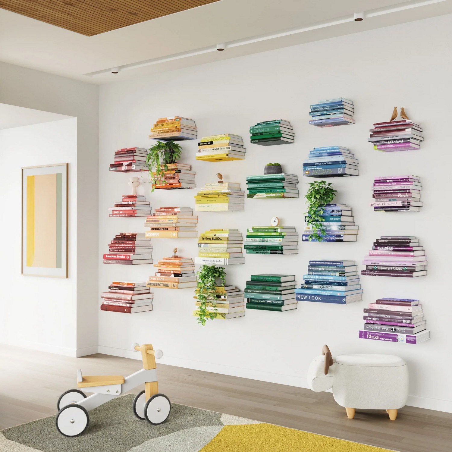 Polička na knihy CONCEAL SET/3ks 18 cm_7