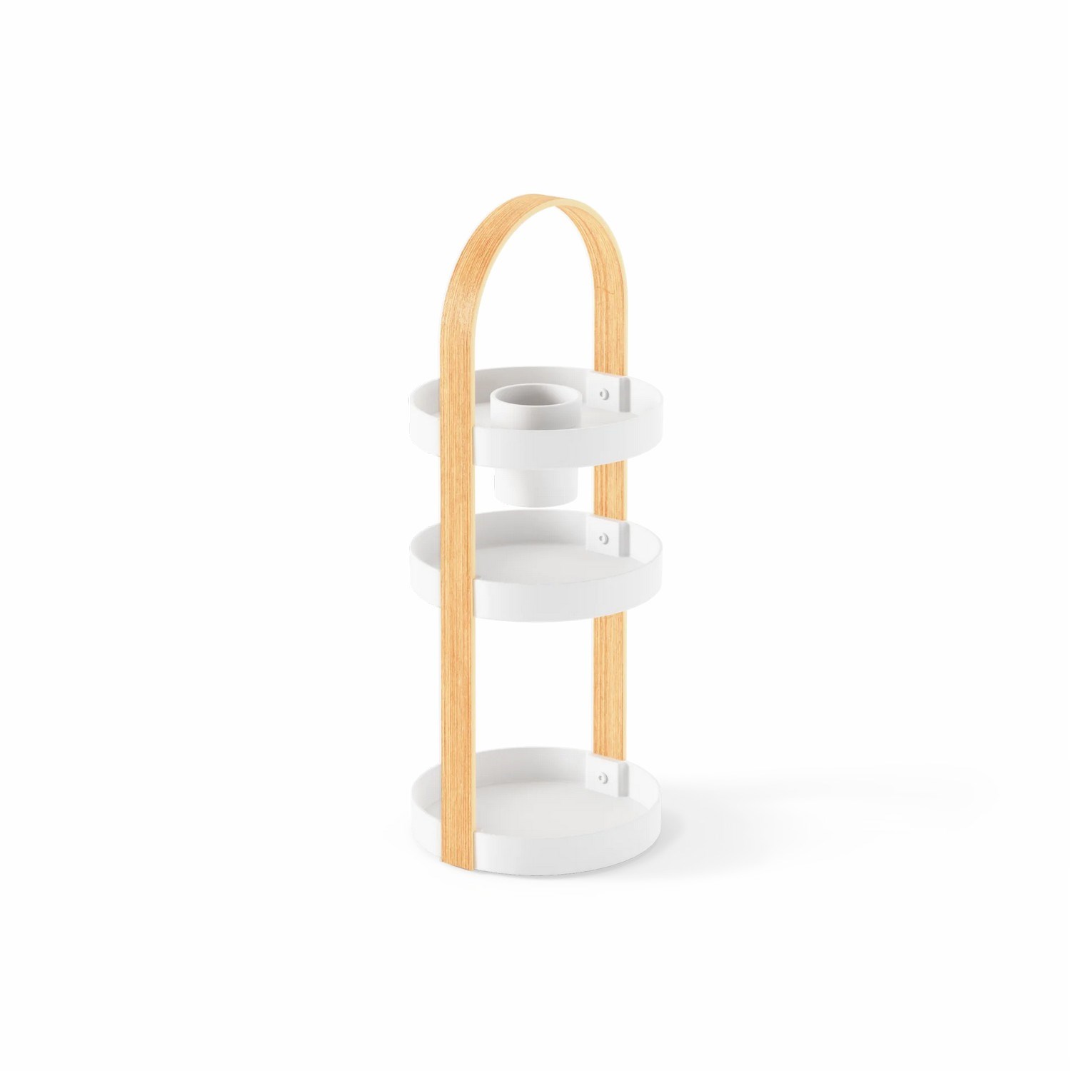 Organizér na kosmetiku BELLWOOD bílá, přírodní_4