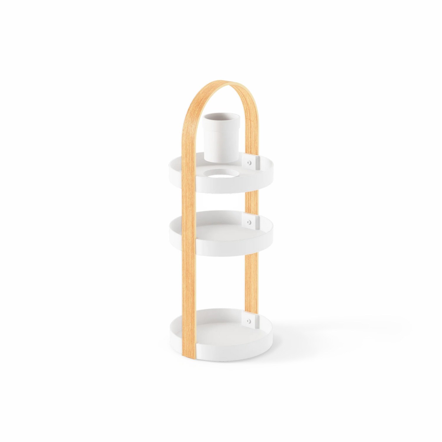 Organizér na kosmetiku BELLWOOD bílá, přírodní_5