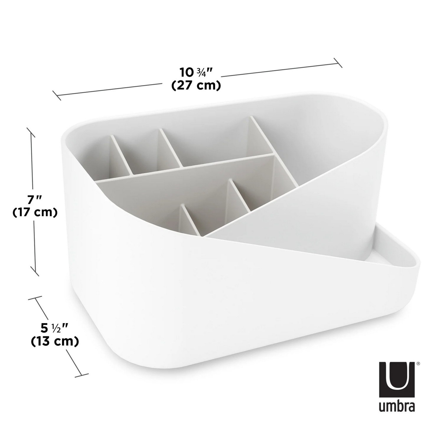 Organizér na kosmetiku GLAM bílý, šedý_6