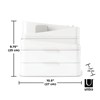 Organizér na kosmetiku GLAM LARGE 3 šuplíky bílý/šedý_0
