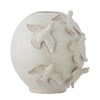 Kameninová váza ABIRA V.25cm krémová_0