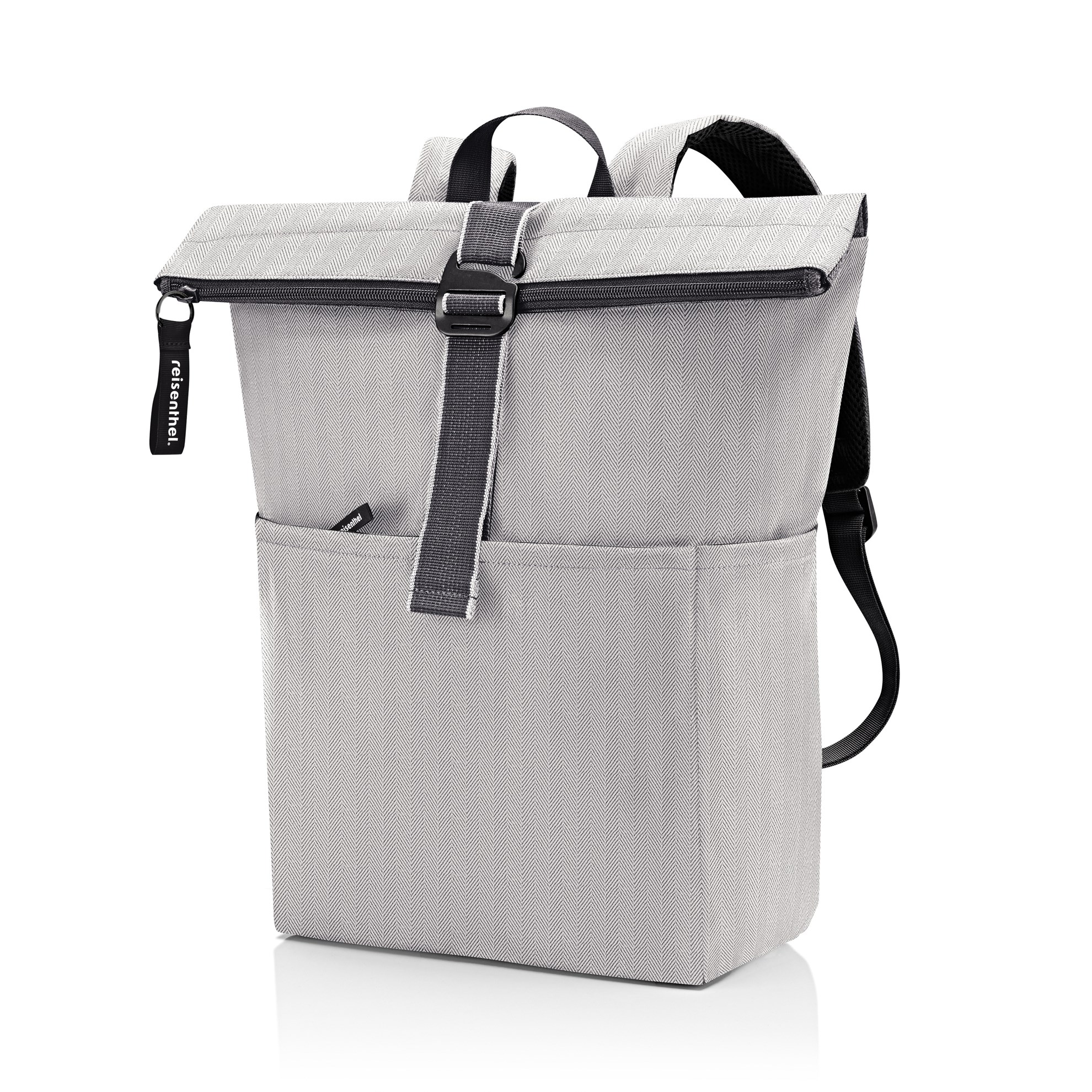 Batoh Reisenthel Rolltop Backpack herringbone grey_1