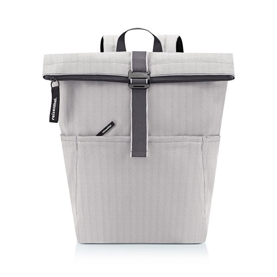 Batoh Reisenthel Rolltop Backpack herringbone grey_3
