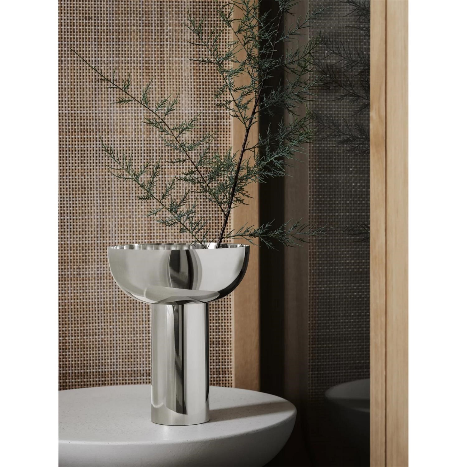 Nerezová váza MIYABI V.17cm stříbrná_1