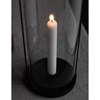 Skleněná lucerna v kovovém stojanu KVARNVIK L 15x50cm černá_1