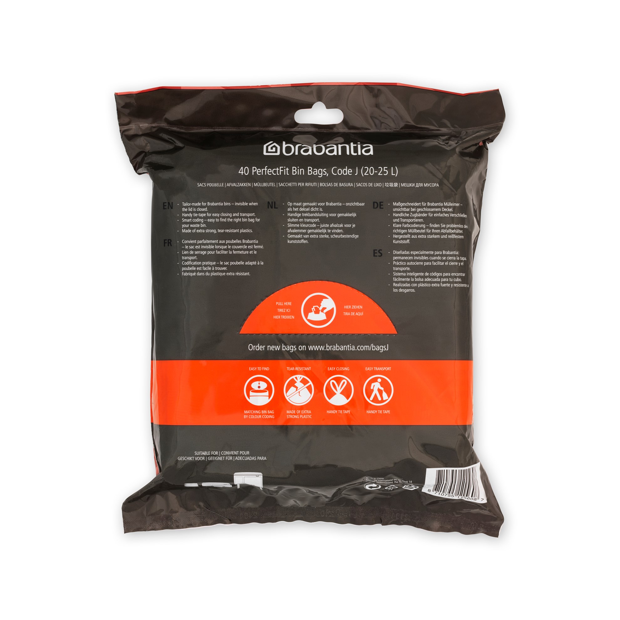 Odpadkové pytle Brabantia PERFECTFIT "J" 23l 40ks/bal_4