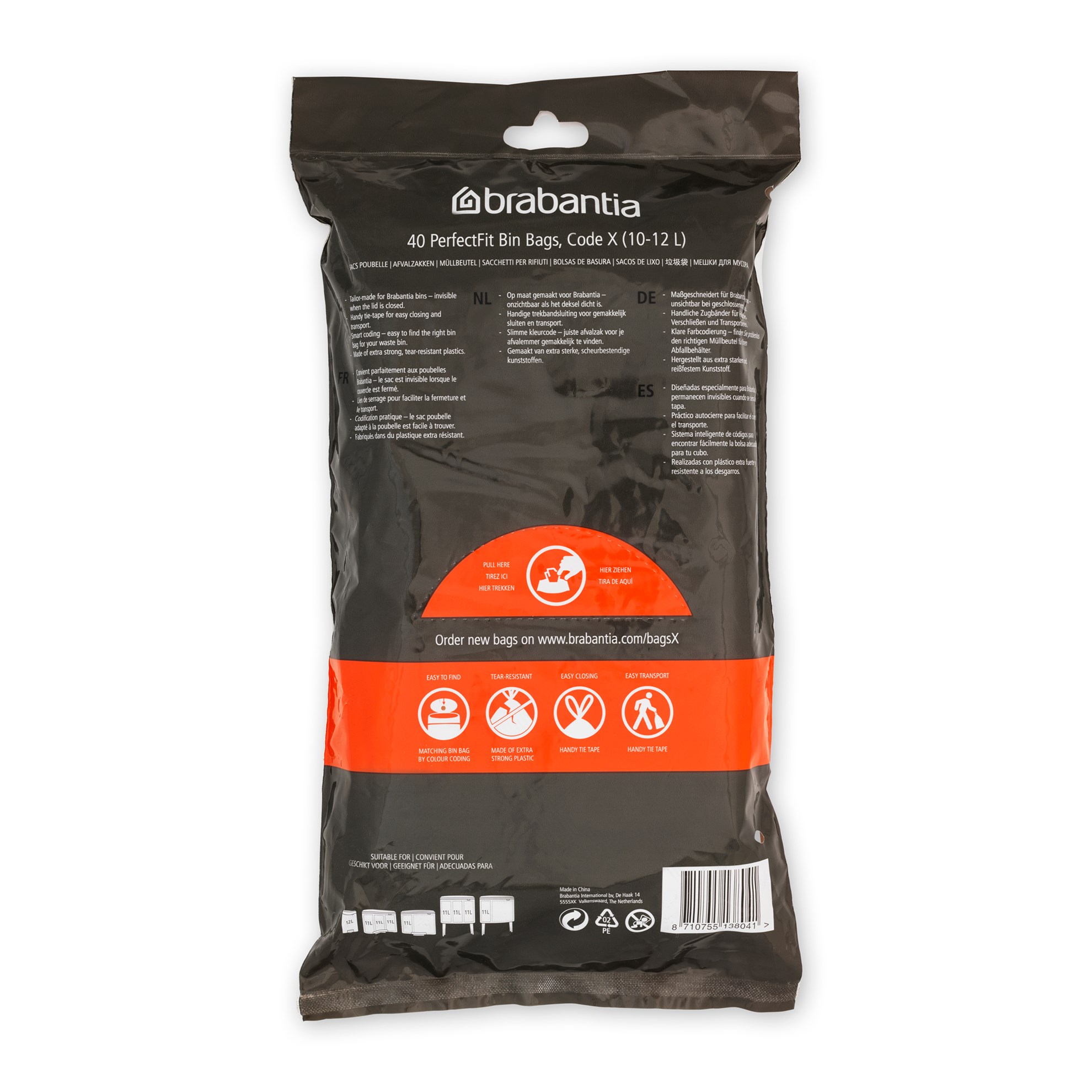 Odpadkové pytle Brabantia PERFECTFIT "X" 10-12l 40ks/bal_3