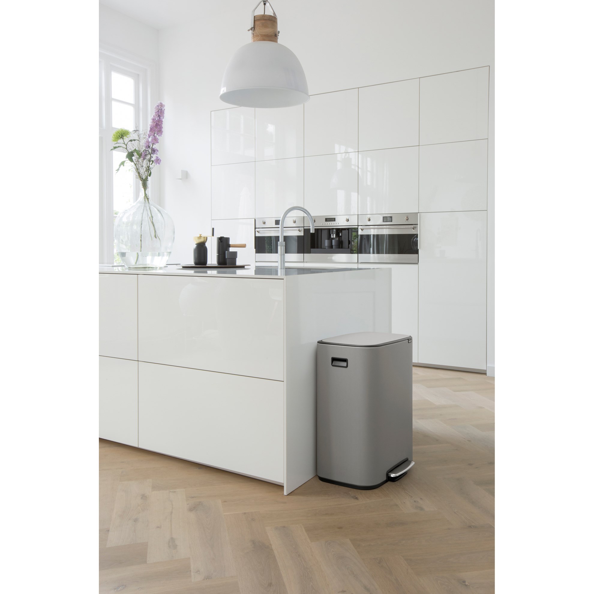 Pedálový odpadkový koš Brabantia BO 60l šedý_5