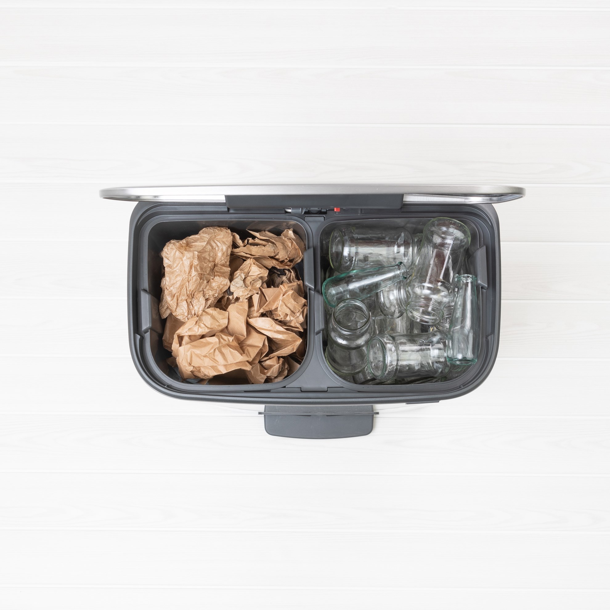 Pedálový odpadkový koš Brabantia BO 2x30l matný nerez_11