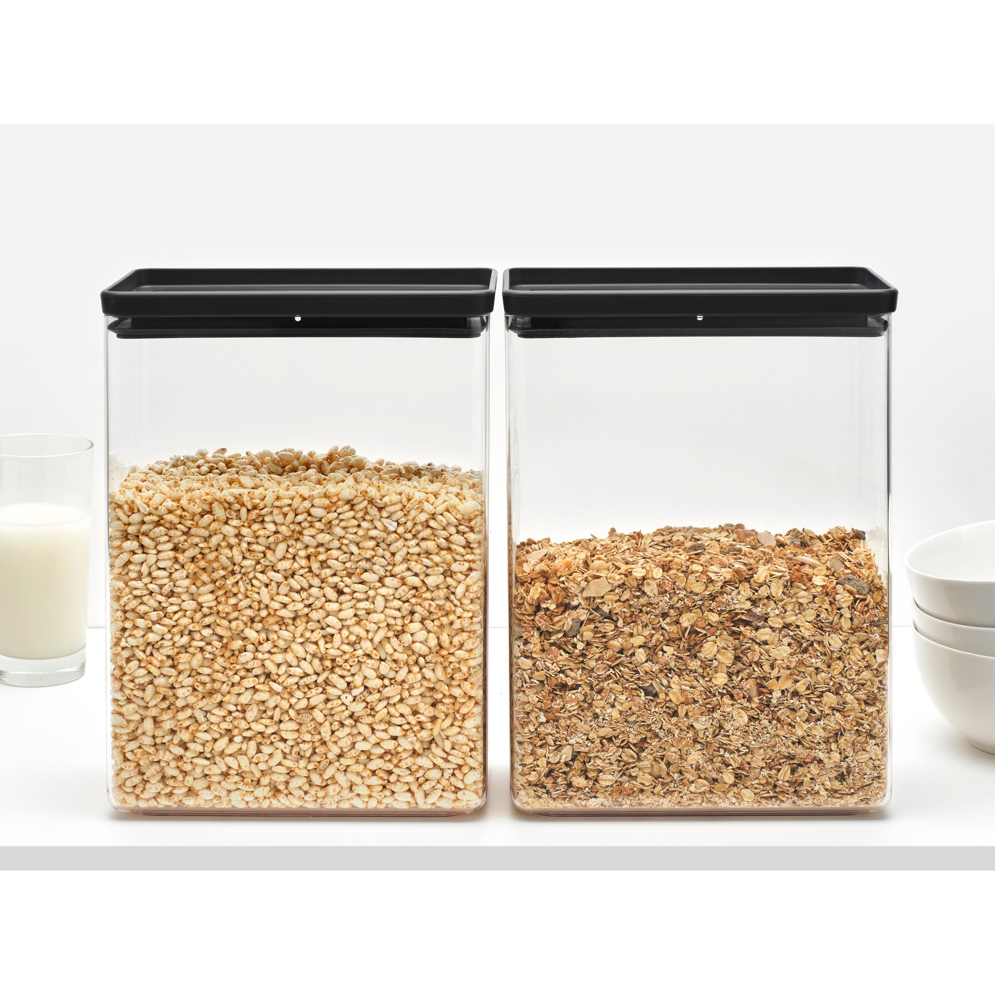 Plastová dóza Brabantia SQUARE 5,4l tmavě šedá_3