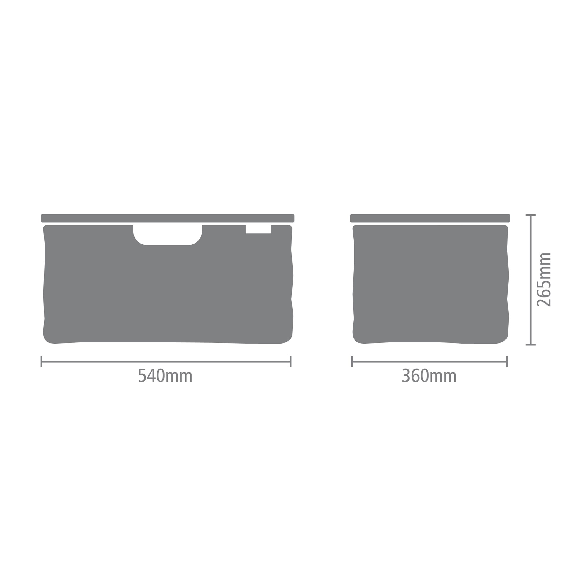 Skládací koš na prádlo/úložný box Brabantia 40l černý_3