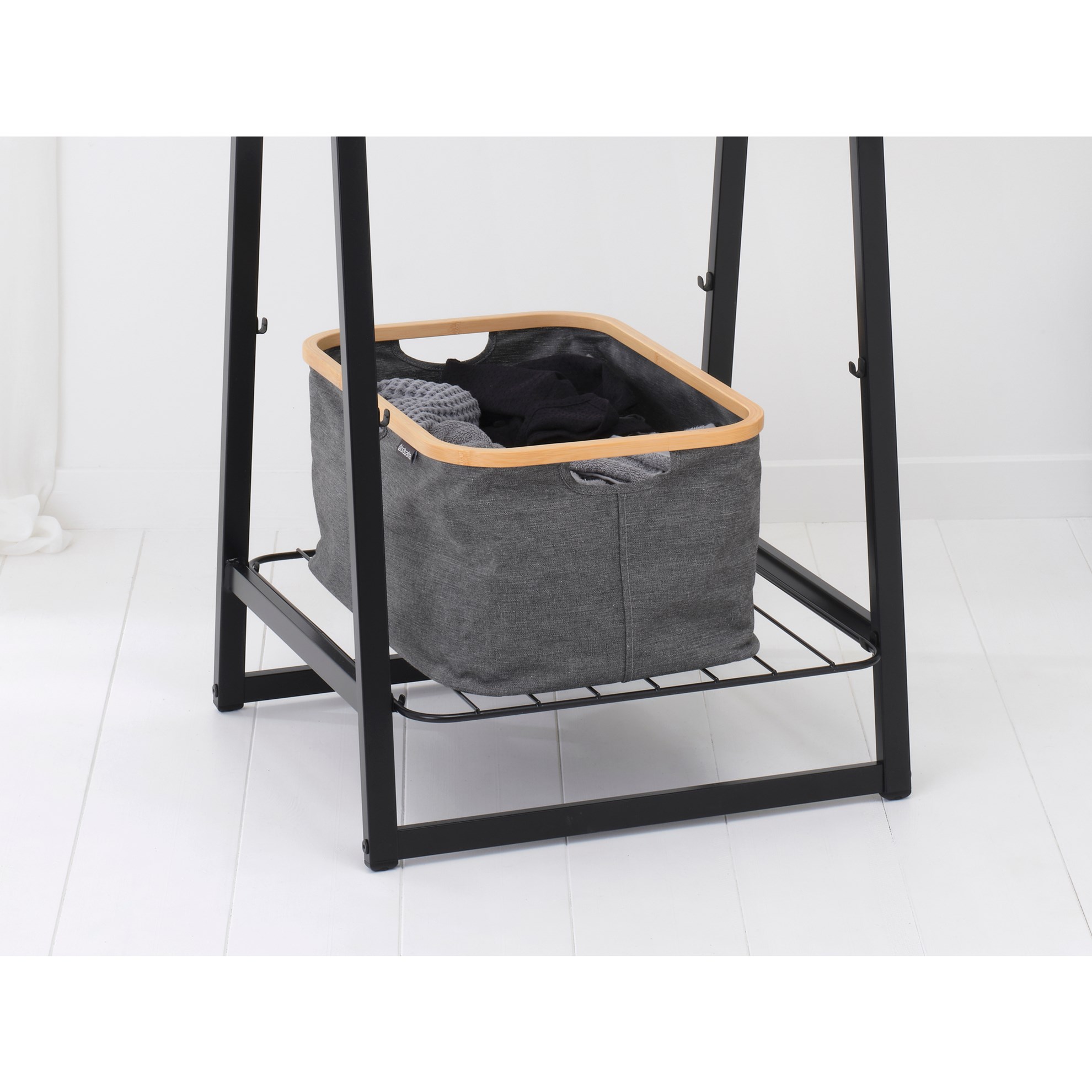Skládací koš na prádlo/úložný box Brabantia 40l černý_5