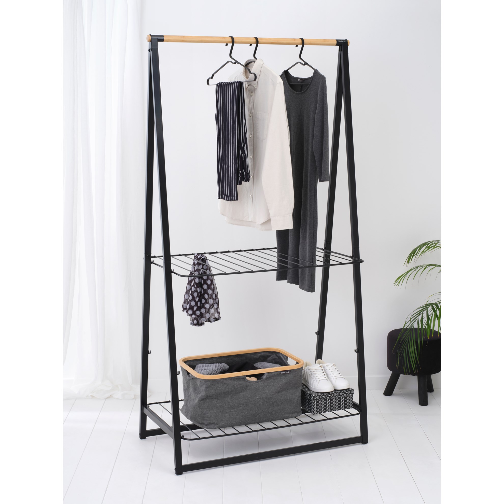 Skládací koš na prádlo/úložný box Brabantia 40l černý_7