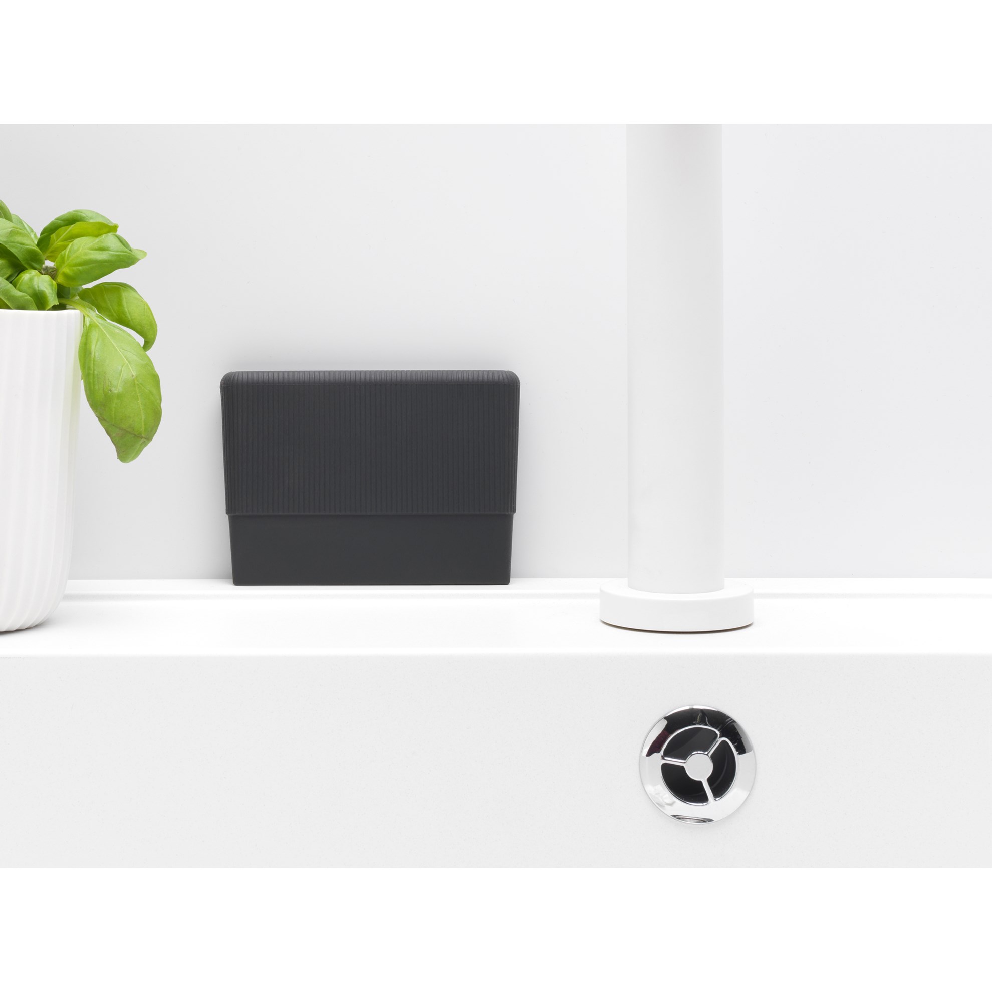 Silikonová stěrka na nádobí Brabantia 10,5x7,5cm tmavě šedá_0