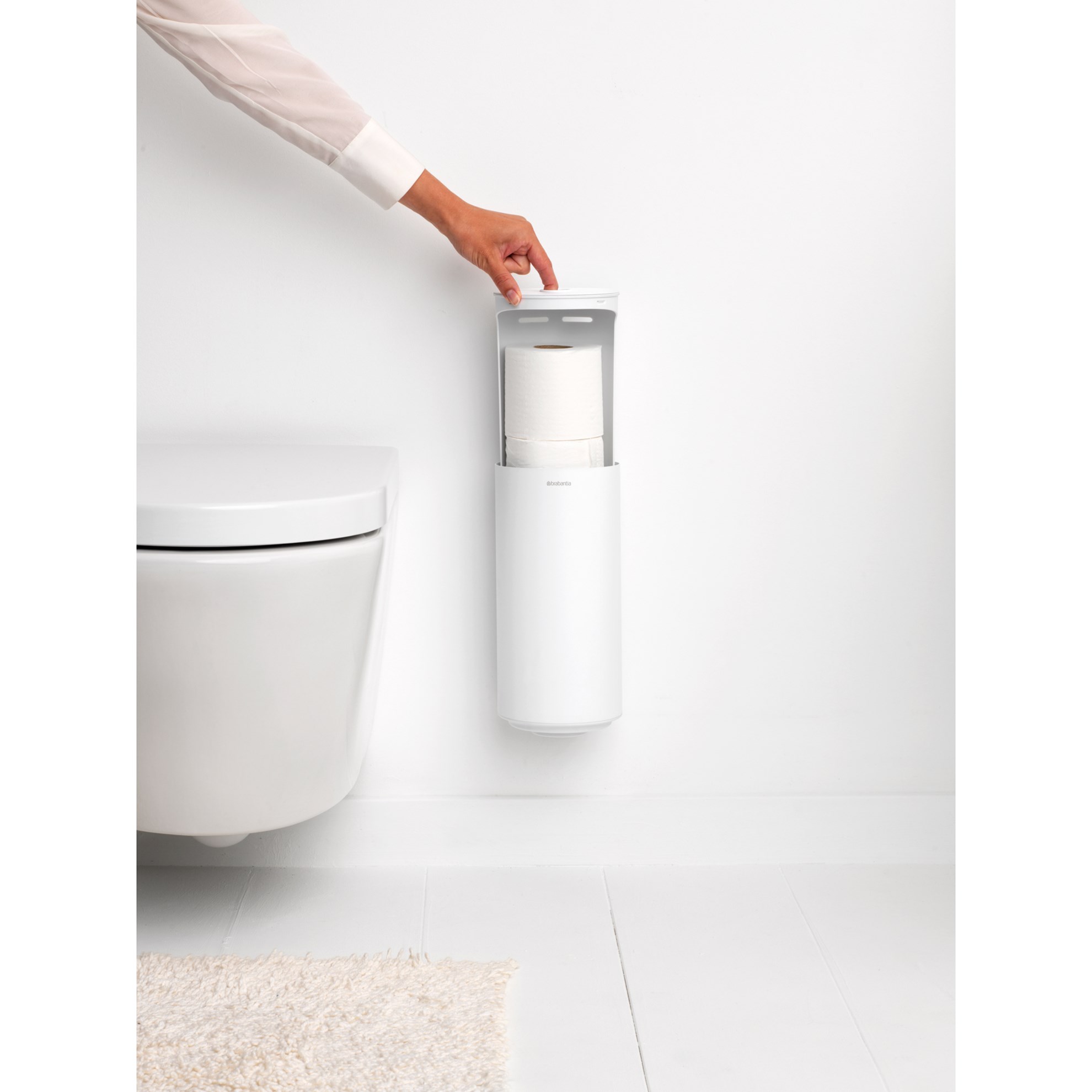 Zásobník na toaletní papír Brabantia MINDSET V.30cm bílý_4