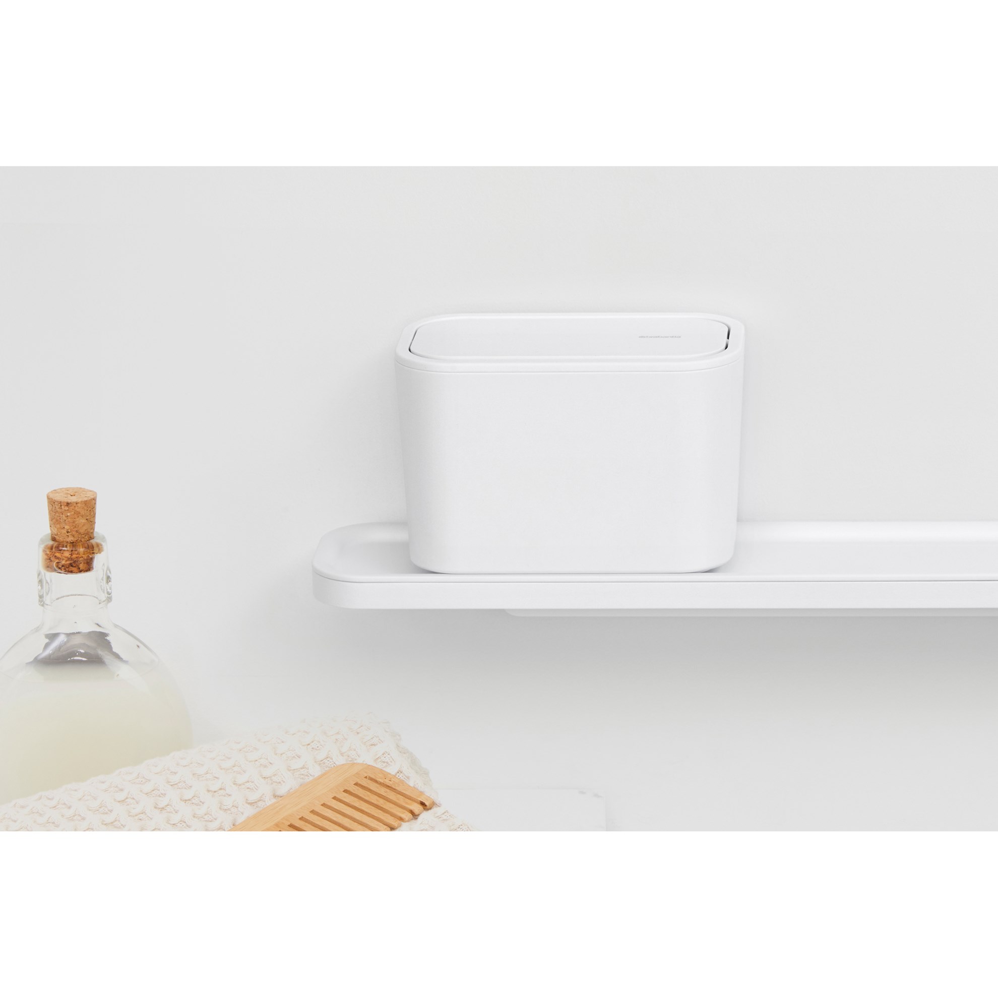 Mini odpadkový koš Brabantia MINDSET 15x8,5cm tmavě bílý_4