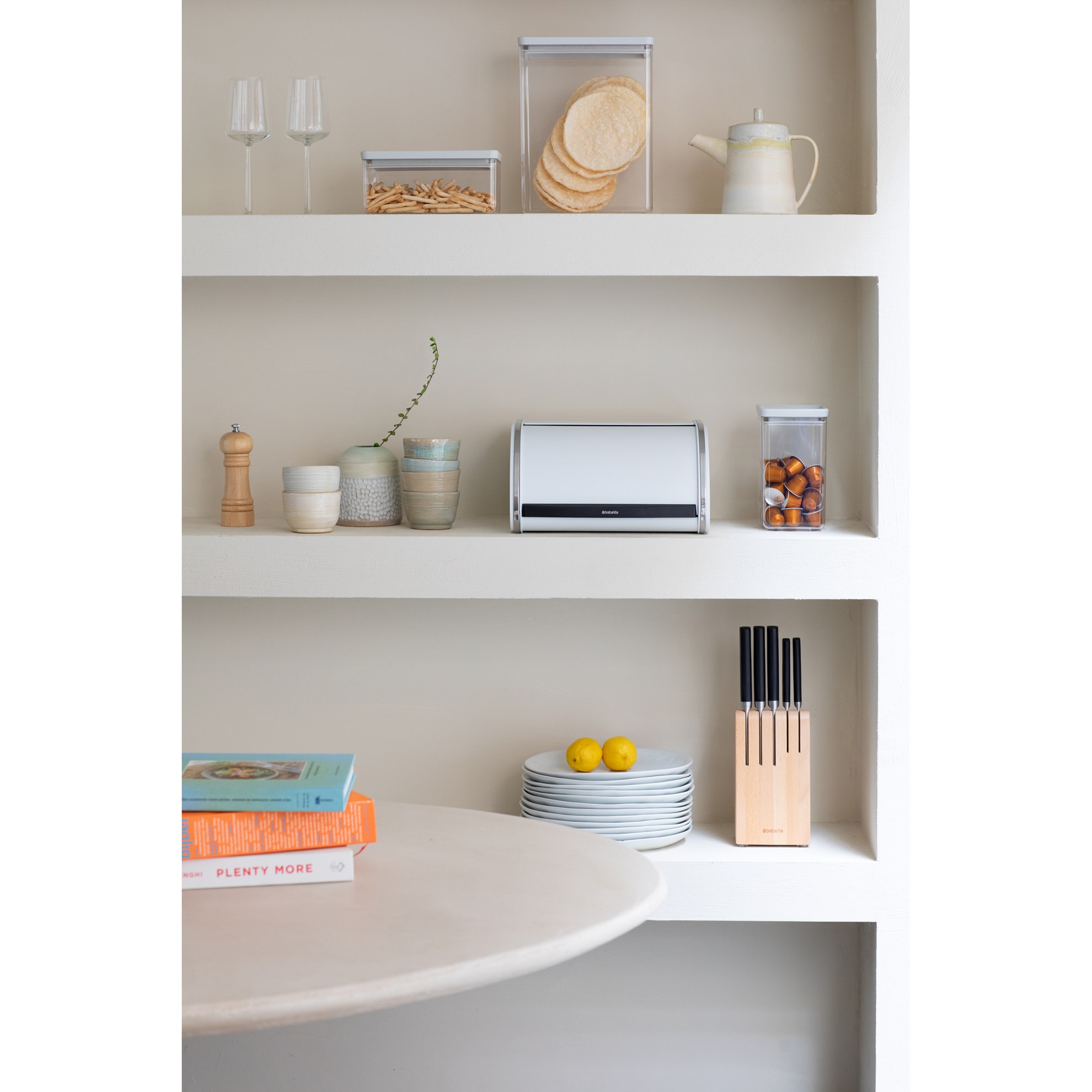 Chlebník Brabantia ROLL TOP 31,5x26,5cm bílý_2