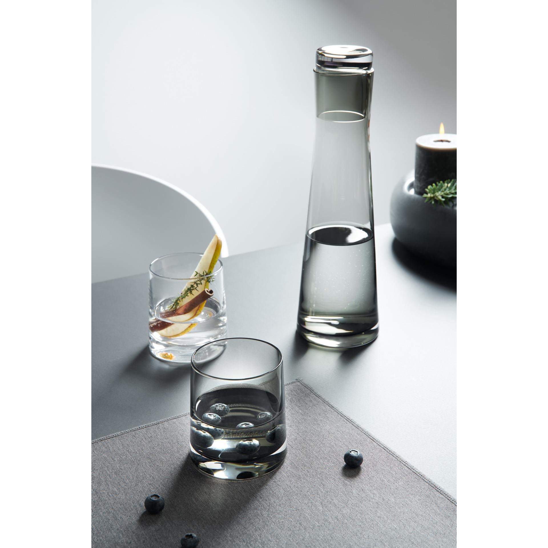 Skleněná karafa LINA 0,7 l šedá_0