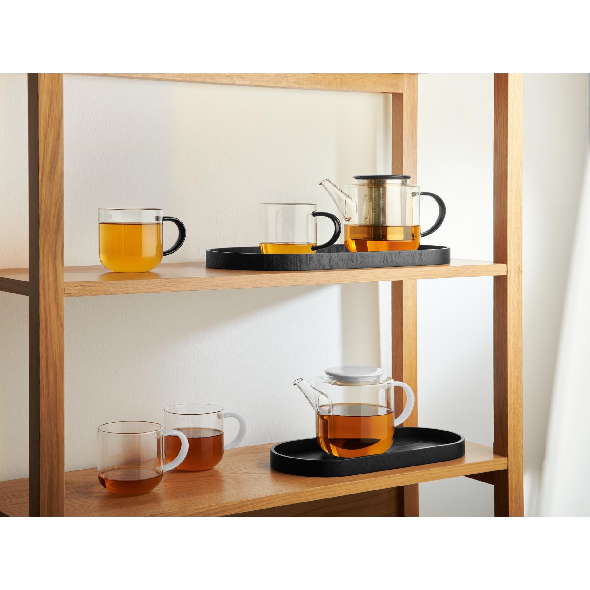 Konvice na čaj COPPA GLASS 1,1ll bílé víčko_3